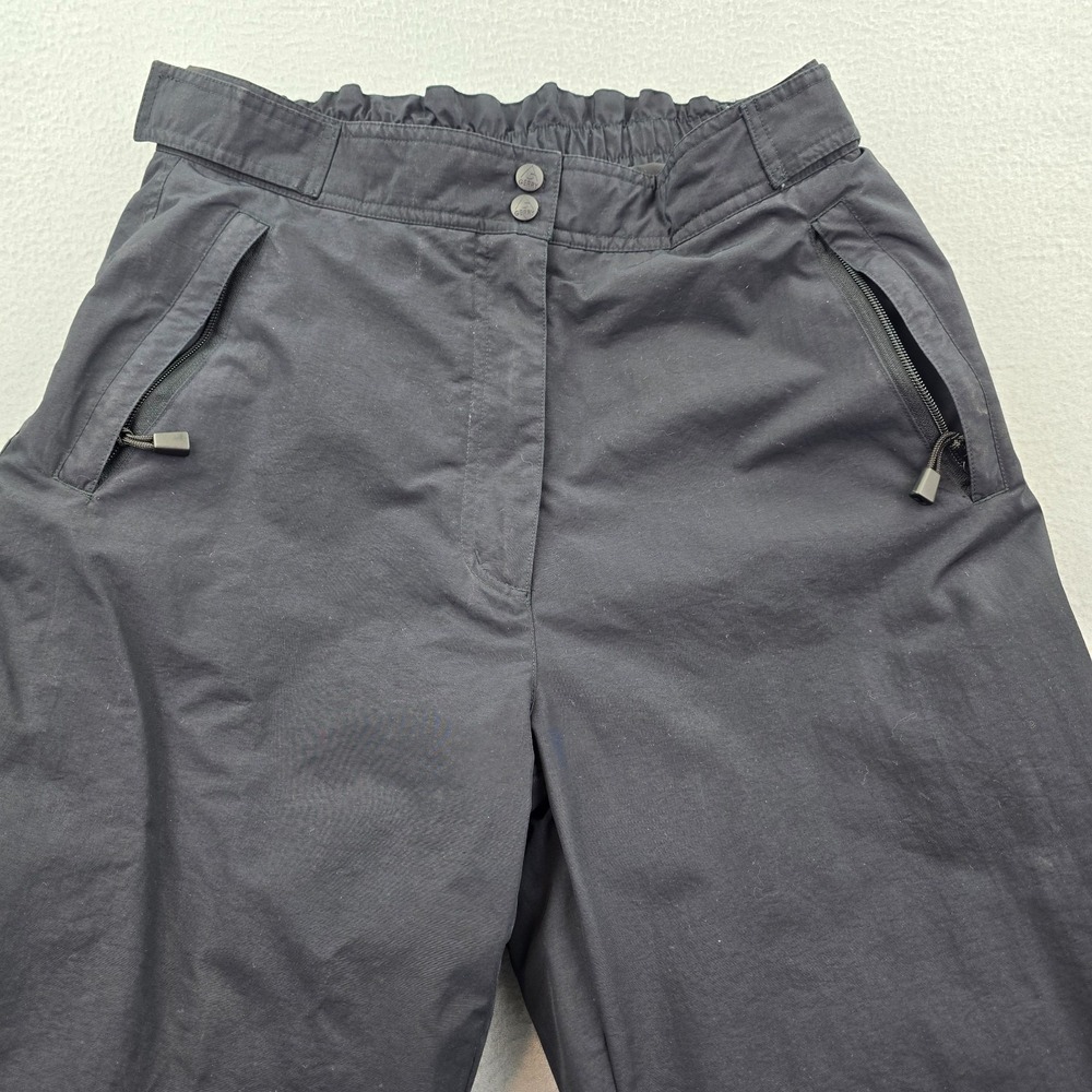 Gerry Insulated Snow Pants Womens Large Black Nylon Snowboarding Water Resistant